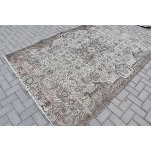 พรมสไตล์ตุรกีโบราณสีเบจสีน้ำตาลขนาด5.6x8.3ฟุตลายสี่เหลี่ยมผืนผ้าคลาสสิกสำหรับห้องนั่งเล่นห้องนอนสำหรับวัยรุ่น - Product Image 2