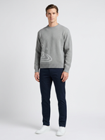 Pull en tricot jacquard personnalisé pour homme |   Pull en coton à col rond, tricot d'hiver, OEM ODM, vente en gros, pull de créateur