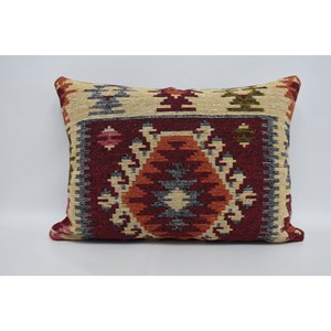 Red Luxury Bohemian Wool Pillow 20x28 Inch Geometric <b>Cushion</b> Vintage Fluffy Patterns Square Style for Bedding Christmas Decor - Product Image 1