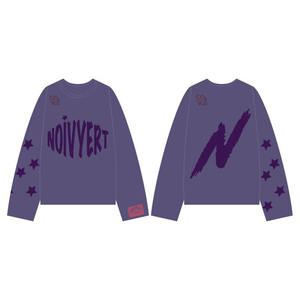 Sweat-shirt surdimensionné personnalisé pour homme, 400 g/m², épais, avec logo imprimé en relief, manches évasées, sweat-shirt classique - Product Image 1