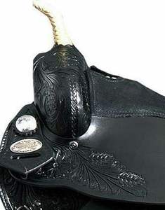 Vente chaude de selle Western Roping en cuir noir de qualité supérieure excellente adhérence équestre pour l'équitation - Product Image 3