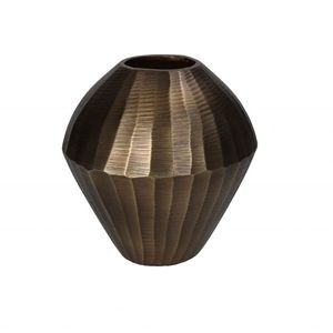 Vente en gros d'accessoires de décoration intérieure au design moderne, vase à fleurs de table décoratif en aluminium doré d'Inde - Product Image 6