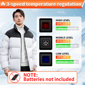 Veste à capuche chauffante unisexe avec 6 zones chauffantes, <span class=keywords><strong>manteau</strong></span> thermique <span class=keywords><strong>d</strong></span>'<span class=keywords><strong>hiver</strong></span> rechargeable par USB <span class=keywords><strong>pour</strong></span> hommes et femmes - Product Image 3
