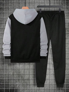 ขายส่งชุดวิ่งวิ่งขนาดบวกผู้ชายHoodiesชุดJogger Customวอร์มสําหรับชาย - Product Image 2