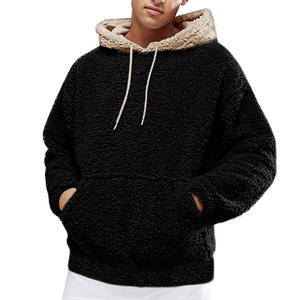 Sherpa Hoodies <b>Men</b> Winter Fleece Hoodie Soft Sherpa Interior Comfortable Daily Wear - Product Image 4