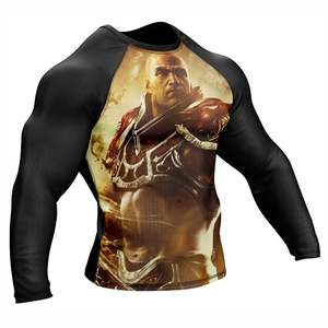 Qualité supérieure MMA Rashguard BJJ Compression Shirt Gym Fitness Grappling Wear Logo personnalisé Sublimation Fight Gear - Product Image 3