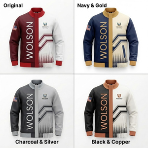 Conjunto Deportivo Personalizado de Invierno con Logotipo Impreso en la Parte Delantera, Chaqueta y Pantalones Deportivos Sublimados con Cierre Completo, de Poliéster y Nailon, Unisex para Adultos - Product Image 3