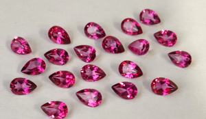 Pera Topacio Rosa Natural Facetada 7x10mm Calidad Superior-Pera Topacio Rosa Facetada Buena Calidad - Product Image 3