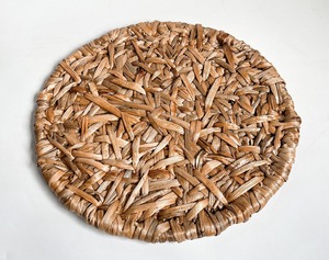 Manteles Individuales redondos de jacinto de agua, alfombrilla para servir de paja, Decoración de cocina Natural para mesa, alfombrilla decorativa para mesa de cocina Natural - Product Image 1