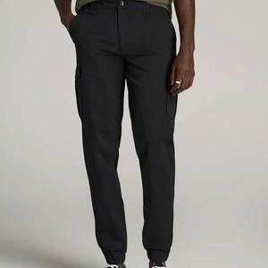 Joggers de carga de algodón orgánico para hombre, pantalones de verano sostenibles con patrón sólido, Pantalones chinos ecológicos con bolsillos - Product Image 4