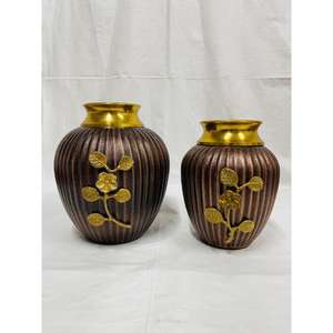 Artículos de centro de mesa Florero de esmalte blanco Decoración DE BODA Florero de latón Macetas portátiles Floreros artesanales de metal decorativos modernos - Product Image 4