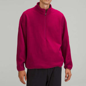 Sudadera con Cierre de Cremallera 1/4 para Hombre, Sudadera de Forro Polar con Bordado y Bolsillos, MOQ Bajo, OEM - Product Image 5