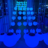 Décoration de mariage Dmx Led Sphère Boule 3d led couleur lumière cinétique Treuil