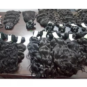 Mejor oferta Raw Natural Curly Indian Temple Hair Virgin Cutículas sin enredos Alineados Paquetes a granel y extensiones de cabello Precio más bajo - Product Image 5