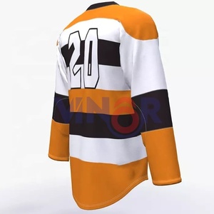 Uniforme de Hockey sobre Hielo Personalizado de Pakistán, Liso, Azul y Blanco, Talla Grande, para Hombre, Jóvenes y Universitarios, Servicio OEM y ODM - Product Image 5