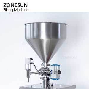 Máy Bơm Piston Động Cơ Servo Bán Tự Động ZONESUN Nước Ép Mứt Lỏng Kem Mỹ Phẩm Nước Sốt Nóng Máy Chiết Rót Chai - Product Image 2