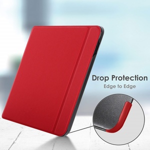 เคสสำหรับ Kobo libra 2-เคส2021น้ำหนักเบา-สีแดง-ฝาครอบป้องกันการนอนหลับอัตโนมัติอัจฉริยะ - Product Image 5