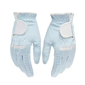 Design de mode régulier main gauche en peau de mouton Direct respirant anti-glissant Cabretta cuir imprimé Patter gants de Golf pour les femmes - Product Image 4