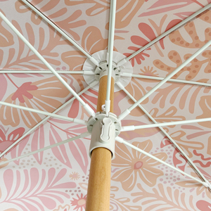 Voyage léger 6FT UPF50 + <span class=keywords><strong>Protection</strong></span> solaire Parasols extérieurs Boho rétro en bois pôle frange <span class=keywords><strong>parasol</strong></span> de plage avec cantonnière trou de serrure - Product Image 5