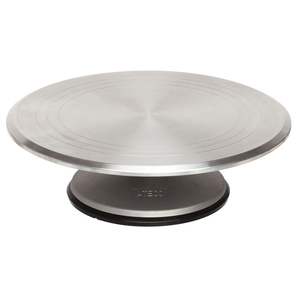 Base Giratoria Redonda de Aluminio de 12 Pulgadas para Decoración de Pasteles, con Base de Silicona Antideslizante - Product Image 3