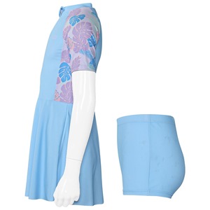 Nouveau Design Filles Enfants Surf Jupe Shorts Maillot De Bain Ensemble 100% Polyester/Spandex Deux Pièces Maillot De Bain Costume Solide Imprimer Plage Baignade - Product Image 3