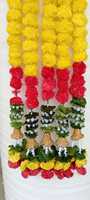 Guirlande de fleurs artificielles de marguerites indiennes faites à la main pour la remise des diplômes, les mariages, Pâques, Noël, le Nouvel An, la décoration festive des portes/arches