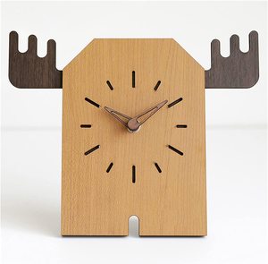 Modern Cute Wood <b>Clock</b> Cheap Price Hot Sale Wooden Desktop Stand <b>Clocks</b> for <b>Kids</b> Room Decor - Product Image 2