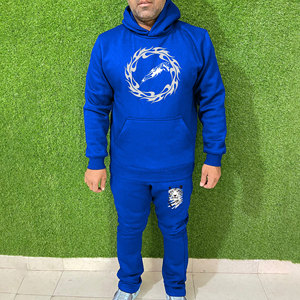 Conjunto Deportivo Personalizado para Hombre, Informal, Sólido, Transpirable, Ecológico, de Secado Rápido, 100% Algodón, con Capucha, para Correr - Product Image 1