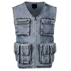 2023 New Arrival Winter Genuine Leather Sleeveless Waistcoat V-neck Utility Fashion Style 100% Natural Wool Vests