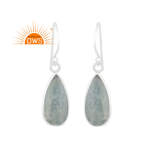 Pendiente colgante de piedras preciosas de Aguamarina Natural de plata de ley fina superventas, joyería personalizada para mujer, regalo para ella - Product Image 1