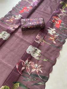 ส่าหรีสำหรับคนรักแฟชั่นชาวอินเดียส่าหรีอินเดียแบบดั้งเดิมสุดพิเศษชุดปาร์ตี้แฟนซีเทศกาลเครื่องแต่งกายเจ้าสาว - Product Image 3