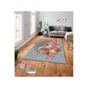 Impresión digital 3D Kaymaz Taban Halı 288NGR1634 3D Dijital Baskı Çiçek Desenli Area Rugs & Sets - Product Image 1