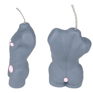 Vela en forma de cuerpo masculino, velas de cera románticas, velas de bajo calor para accesorios de equipo de Bondage, aceite de masaje corporal para juegos de parejas BDSM - Product Image 3