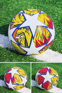 Venta al por mayor de alta calidad, tamaño oficial 4/5, Fútbol personalizado, Fútbol colorido, precio al por mayor, pelota de fútbol, Unión térmica - Product Image 4