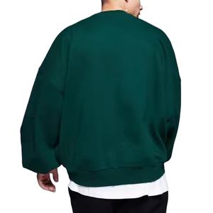 เสื้อสเวตเชิ้ตคอกลมทรงปกติ ขายส่ง แบบเรียบ ไม่มีลาย สำหรับสกรีนดิจิตอล ผ้าโพลีเอสเตอร์/คอตตอนฟลีซ สำหรับฤดูใบไม้ผลิ - Product Image 4