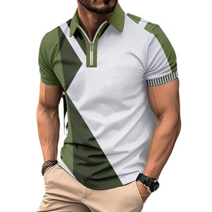Camiseta Polo de Golf Lisa de Manga Corta al por Mayor OEM, Camiseta Polo de Alta Calidad con Logotipo Bordado Personalizado para Hombre, Camiseta Polo 100% Algodón - Product Image 1