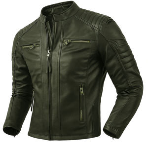 Chaqueta de Cuero para Hombre de Alta Calidad de Proveedor Directo de Fábrica, Talla Grande, Hecha a Medida, Transpirable, Estilo Casual - Product Image 1
