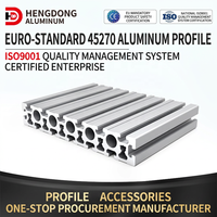 Série de structures de machines d'automatisation en profilés d'aluminium industriels conformes aux normes européennes HD-OB45270-Y pour la découpe