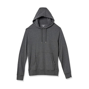 Pull à capuche en jersey léger pour hommes d'excellente qualité Sweatshirts vierges unis personnalisés Col à capuche en gros - Product Image 4