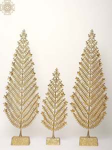 Arbre décoratif en métal fini antique Arbre décoratif de qualité supérieure de style moderne fantaisie - Product Image 4