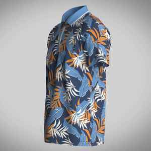 100% algodón personalizado para Polo antiarrugas nuevo estampado de sublimación personalizado patrón sólido Jersey de talla grande manga corta de punto - Product Image 6