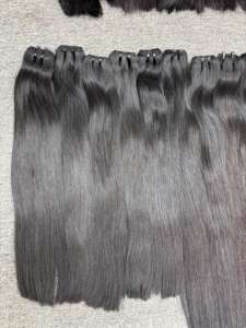 วิกผม100% ธรรมชาติขนาด28-30นิ้วสำหรับต่อผมมนุษย์แท้เวียดนามมัดด้านหน้าสำหรับการปิดลูกไม้เครื่องจักรสองชั้น - Product Image 6