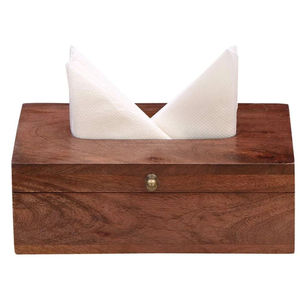 Accesorios de decoración de mesa, soporte de almacenamiento para servilletas, caja de pañuelos de madera de la mejor calidad, servilletero para uso en restaurantes de Hotel - Product Image 5