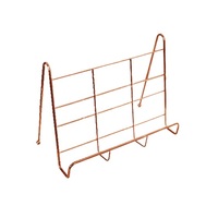 Étagère de rangement de fichiers en bois naturel et en métal, support de livre, organisateur de livre de bureau, conception de coquille, serre-livres, support de livre de bureau