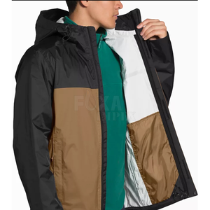 2024 veste de pluie imperméable à la mode pour l'alpinisme veste d'extérieur coupe-vent pour hommes imprimée personnalisée - Product Image 4