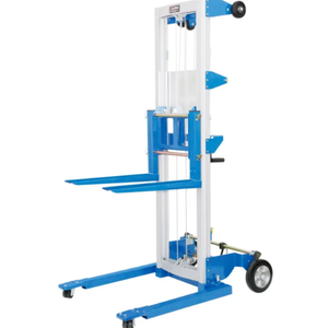 Apilador manual nuevo de fábrica, capacidad de 400 lb, con patas abatibles, en venta - Product Image 3