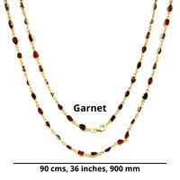 Collier de créateur en argent sterling 925 plaqué or avec grenat et pierres précieuses, breloque de mariage pour femmes, longue chaîne
