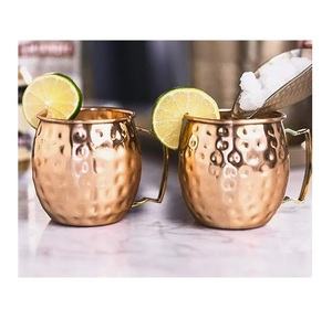 Nueva apariencia de tazas de cobre puro Moscow Mule para cerveza de jengibre hecha de cobre puro Moscow Mule Mug de Jamsons Exports - Product Image 2