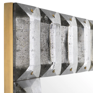 Modern Design Handmade Glass Full-Length Wall <b>Mirror</b> with Vintage <b>Brass</b> Finish for Home & <b>Bathroom</b> Usage Wholesale Cheap Price - Product Image 4