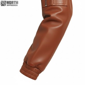 Vêtements d'hiver personnalisés 2025 bonne qualité veste en cuir pour femmes décontracté mince cuir femmes mode veste en cuir personnalisé dames - Product Image 3